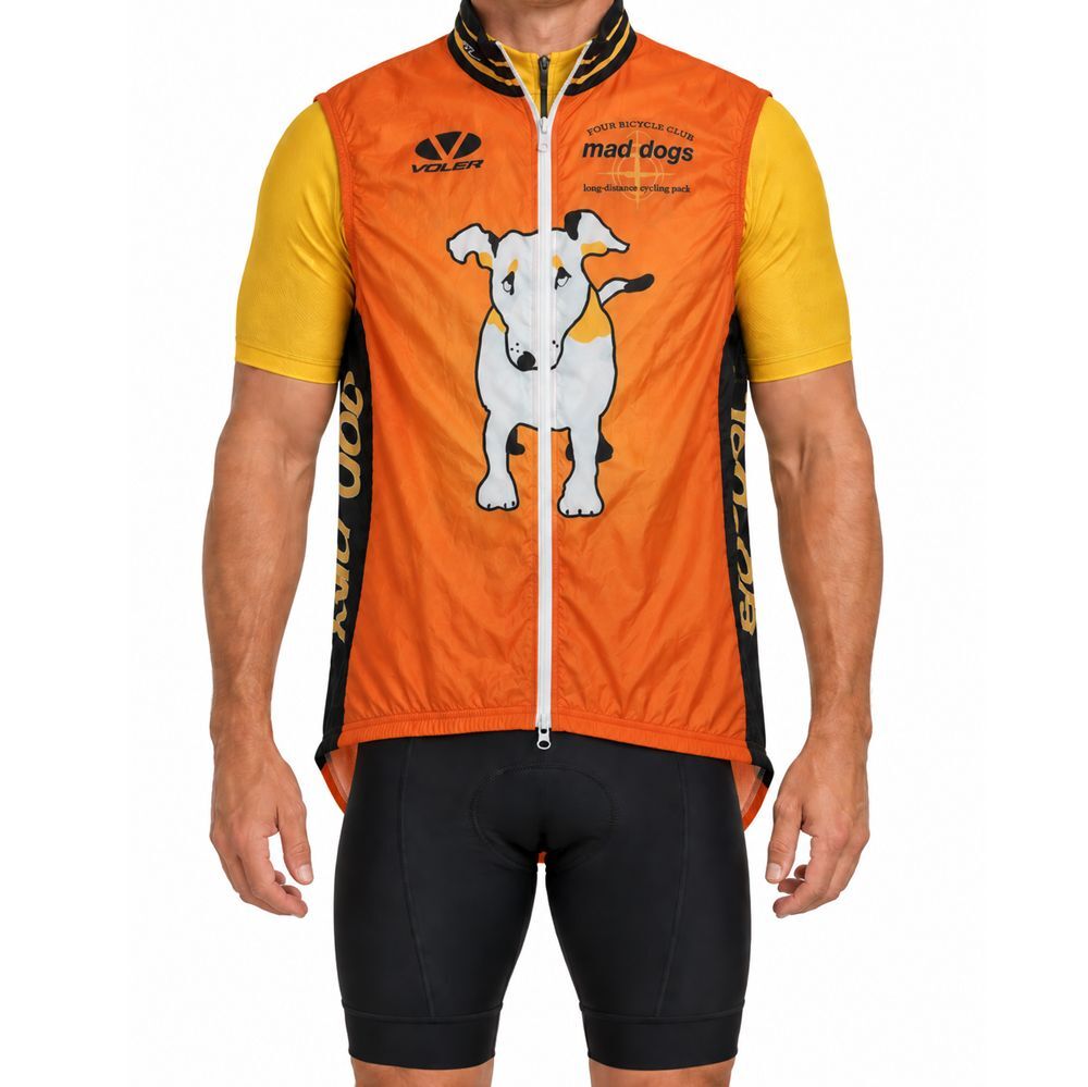Voler Cycling Wind Vest Mens XL Vortex Ripstop Louisville Mad Dogs Vintage USA